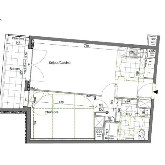  Annonces VERSAILLES : Appartement | MEUDON (92190) | 44 m2 | 187 200 € 